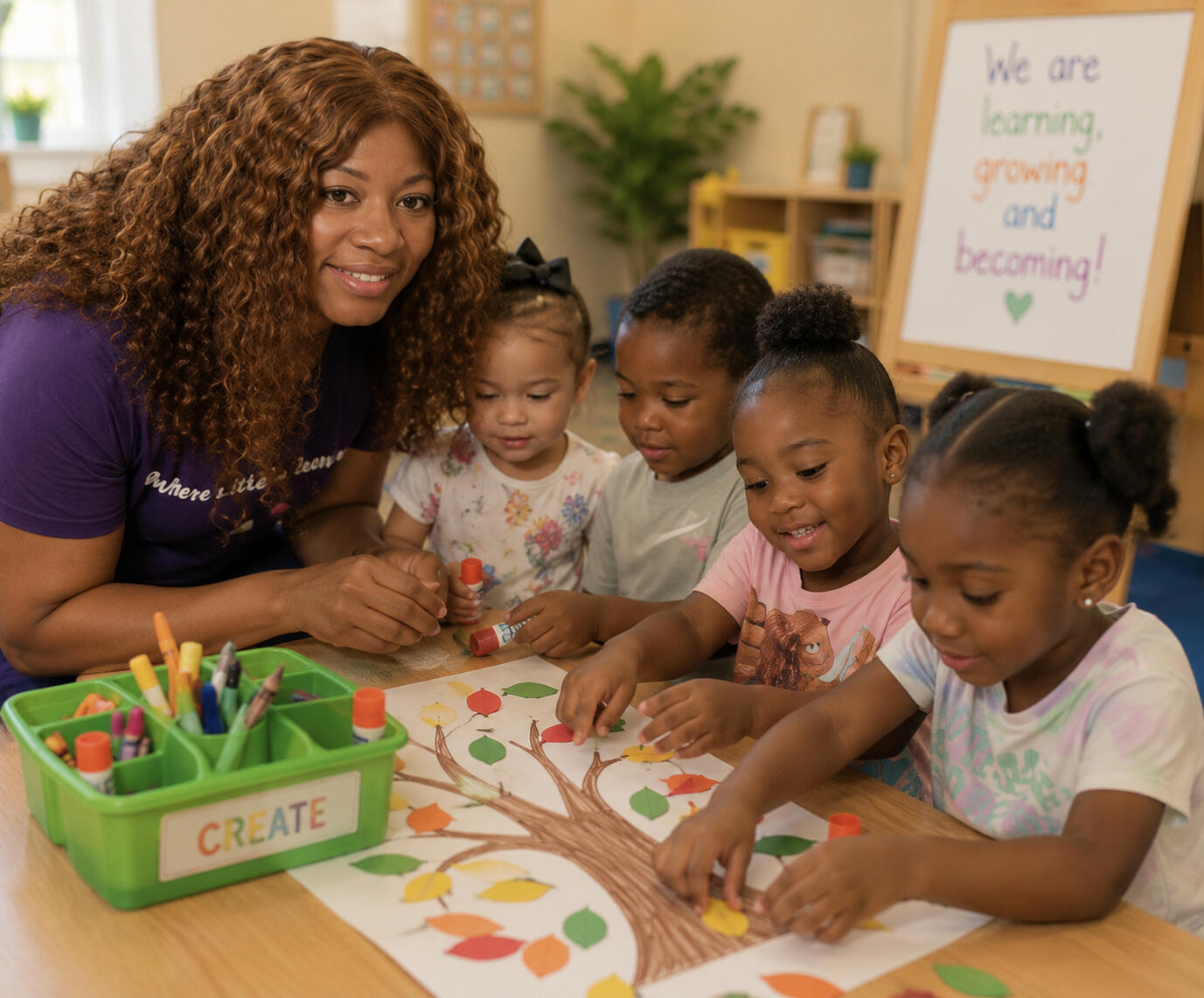 Arielle with kids